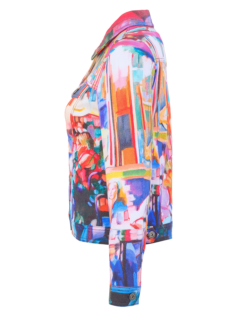 Café de Paris Abstract Print Jacket