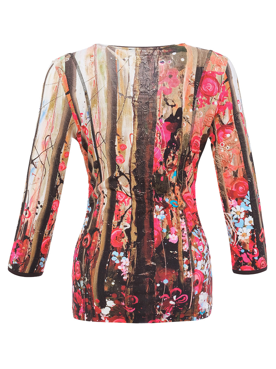 "Wild Forest Rose" Wrap Top