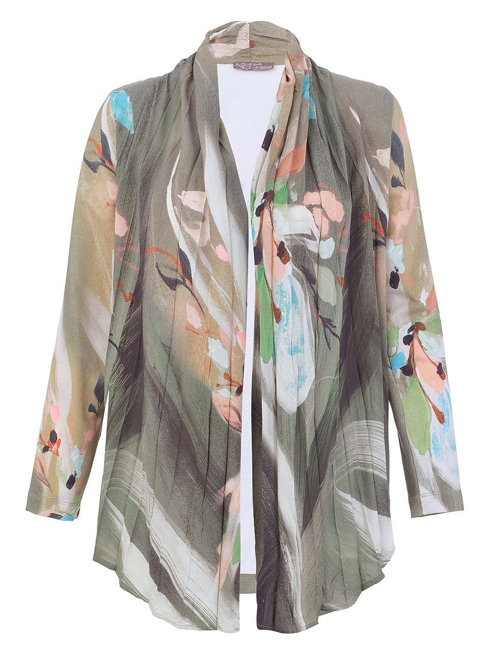 Draped Open Cover-Up Jacket