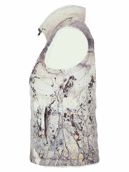2-in-1 Reversible Scenic Print & Faux Fur Gilet