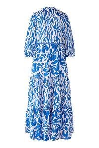 Oui Abstract Print Cotton Maxi Dress 78539