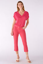 Load image into Gallery viewer, Pink Natural Linen T-Shirt
