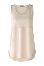 Load image into Gallery viewer, Neutral Longline Satin Trim Vest Top 79828
