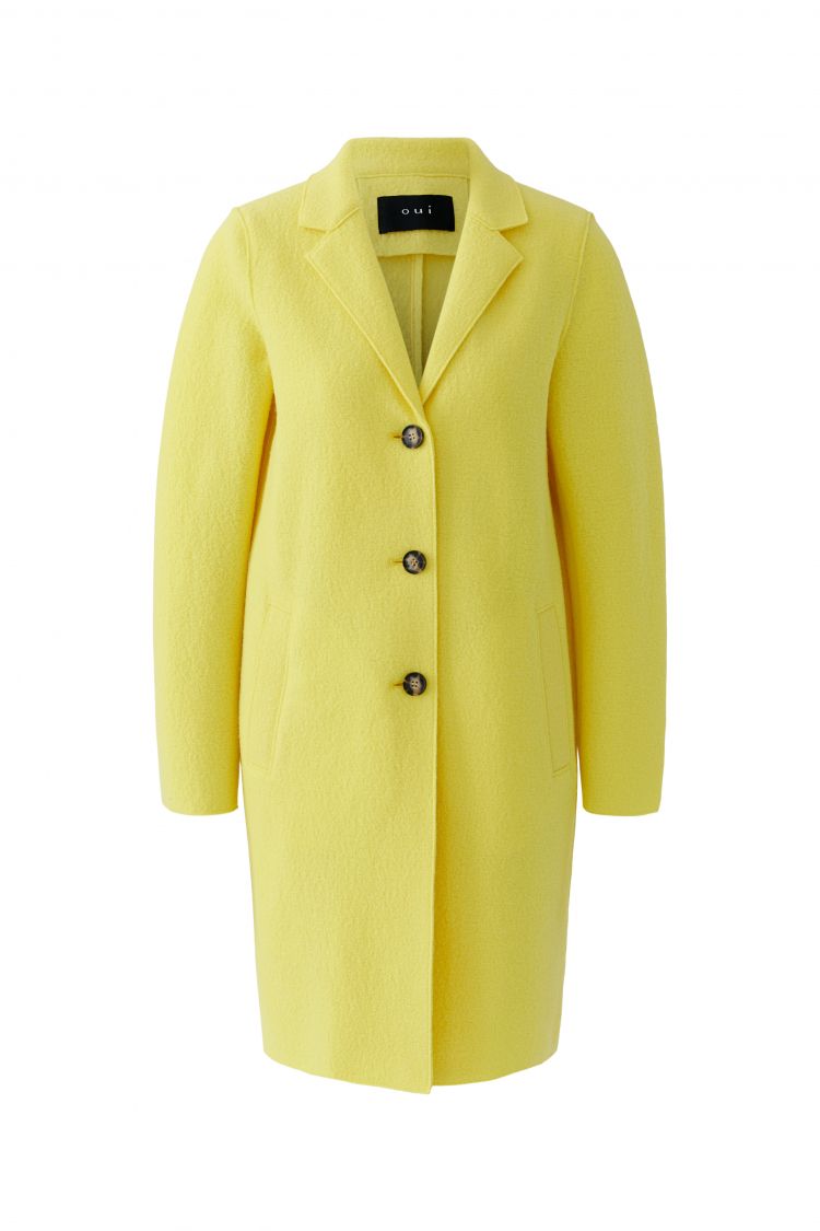 Mayson Classic Wool Coat in Yellow 2150