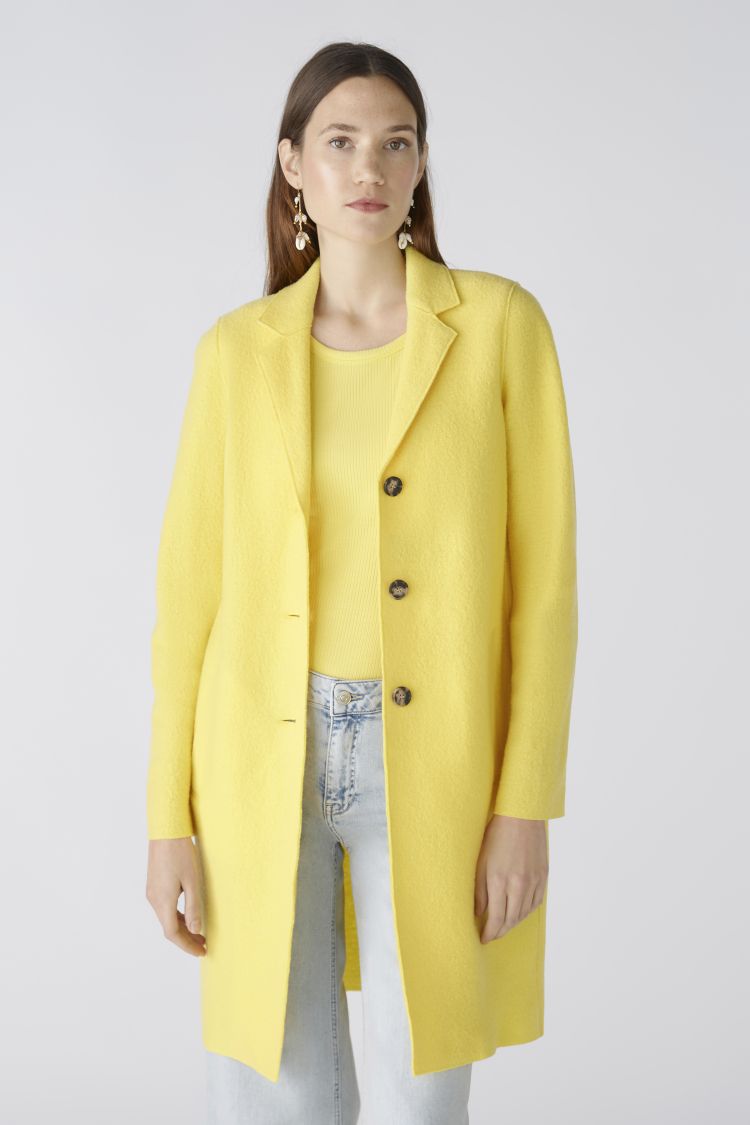 Mayson Classic Wool Coat in Yellow 2150