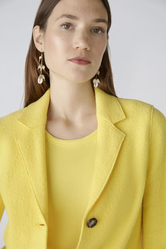 Mayson Classic Wool Coat in Yellow 2150