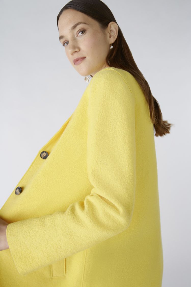 Mayson Classic Wool Coat in Yellow 2150