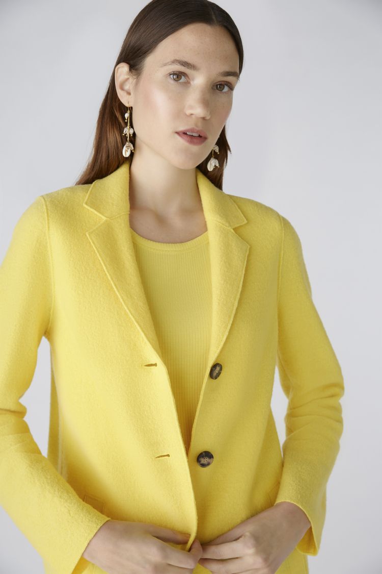 Mayson Classic Wool Coat in Yellow 2150