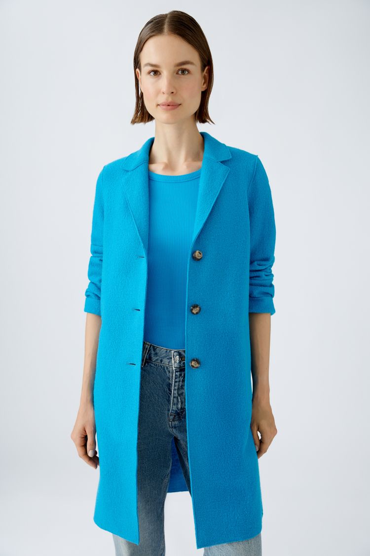 Classic Wool Coat in Ocean Bay 5936
