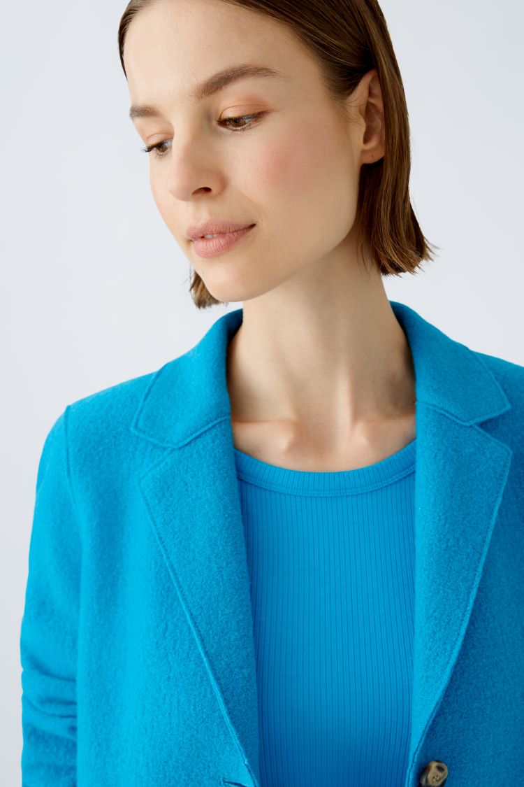 Classic Wool Coat in Ocean Bay 5936