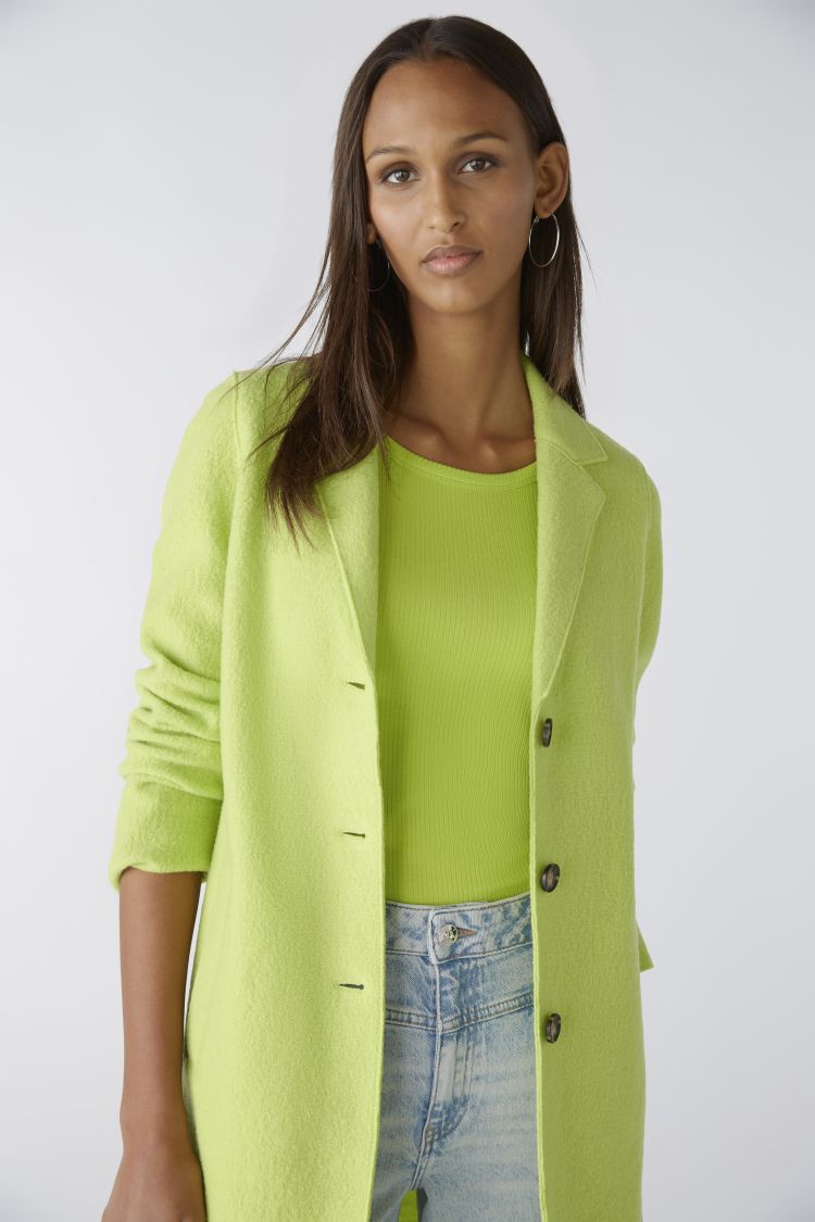 Mayson Classic Wool Coat in Tender Shoots 6068