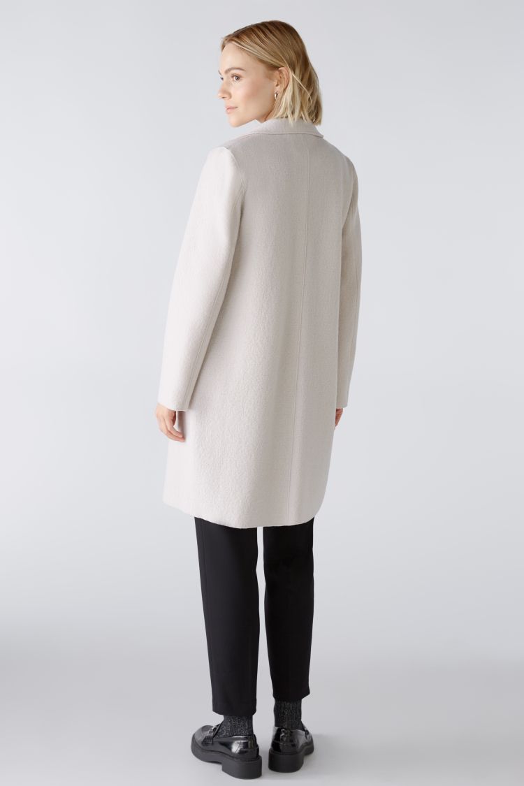 Mayson Classic Wool Coat in Stone 7063
