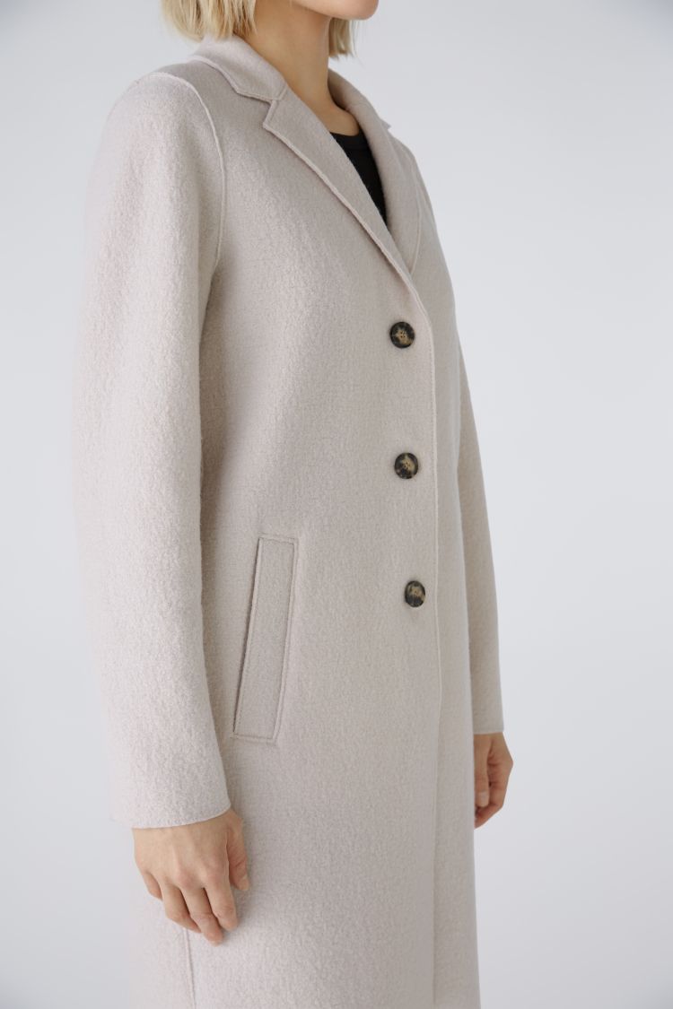Mayson Classic Wool Coat in Stone 7063