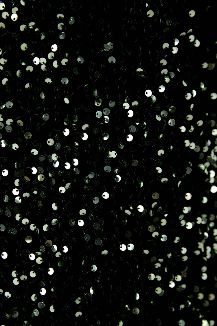 Green Sequin Velvet Dress 80074