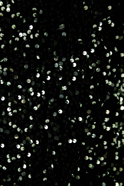 Green Sequin Velvet Dress 80074