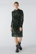 Load image into Gallery viewer, Green Sequin Velvet Dress 80074
