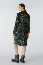 Load image into Gallery viewer, Green Sequin Velvet Dress 80074
