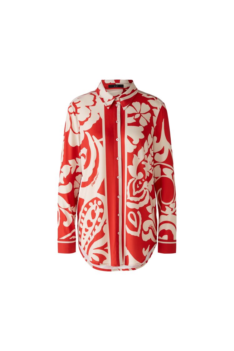 Oui Love Letter Printed Shirt 85995