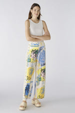 Load image into Gallery viewer, Crease Free Marlene Print Trouser 87582
