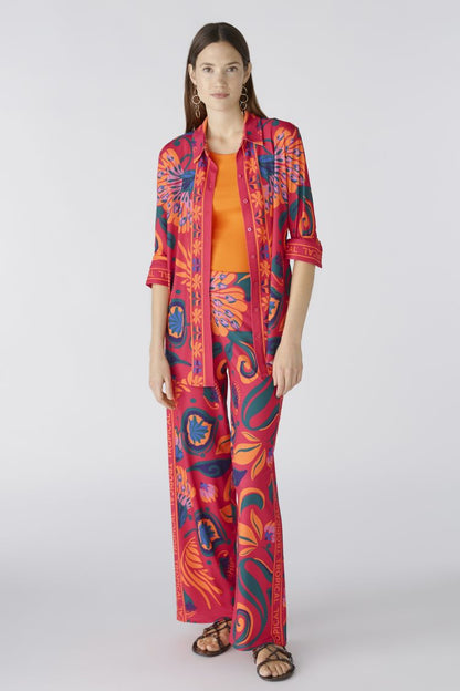 Crease Free Tropicana Print Trouser 87582