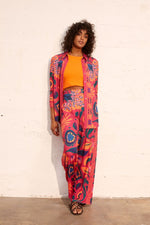 Load image into Gallery viewer, Crease Free Tropicana Print Trouser 87582
