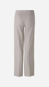 Soft Cotton Blend Houndstooth Pattern Trousers 88767