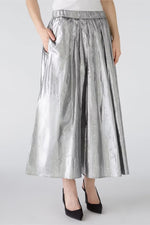 Load image into Gallery viewer, Metallic Taffeta Cotton Blend Maxi Skirt 88974
