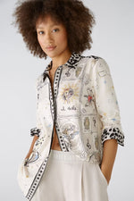 Load image into Gallery viewer, Silky Touch Shirt with Motif Print 89103
