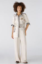 Load image into Gallery viewer, Silky Touch Shirt with Motif Print 89103
