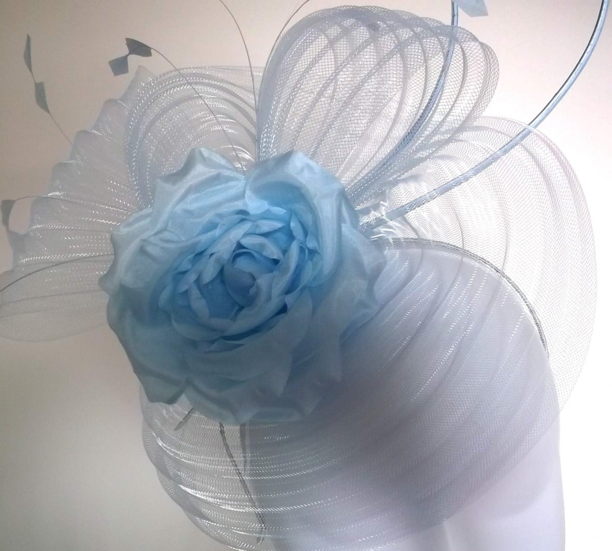 Pleated Crin Fascinator SG445 - Lucindas on-line