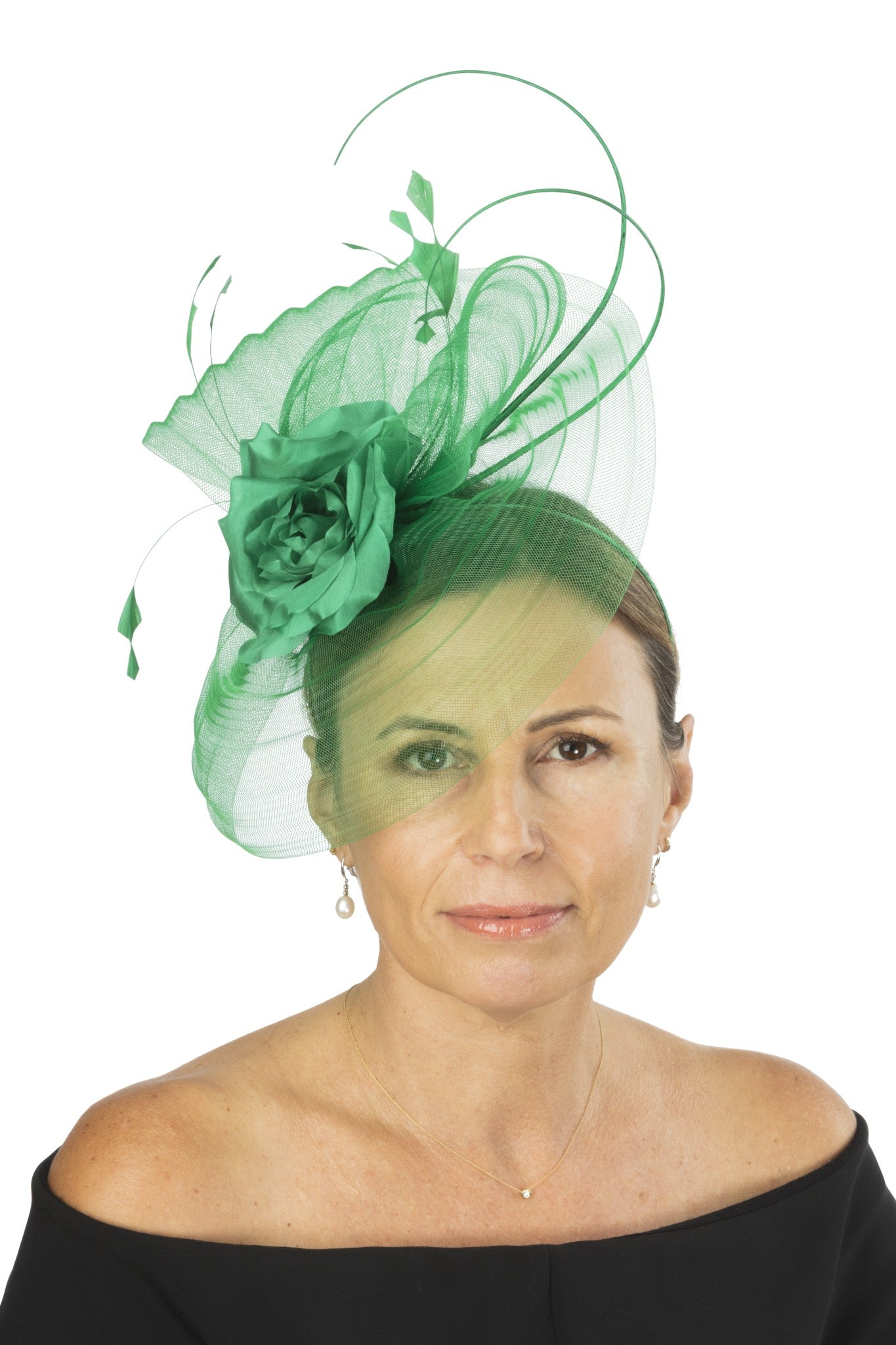 Pleated Crin Fascinator SG445