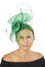 Load image into Gallery viewer, Pleated Crin Fascinator SG445

