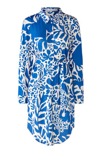 Azure Print Shirt Dress 78548