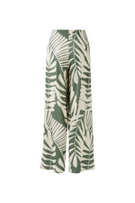 Load image into Gallery viewer, Khaki Leaf Printed Trousers 92808
