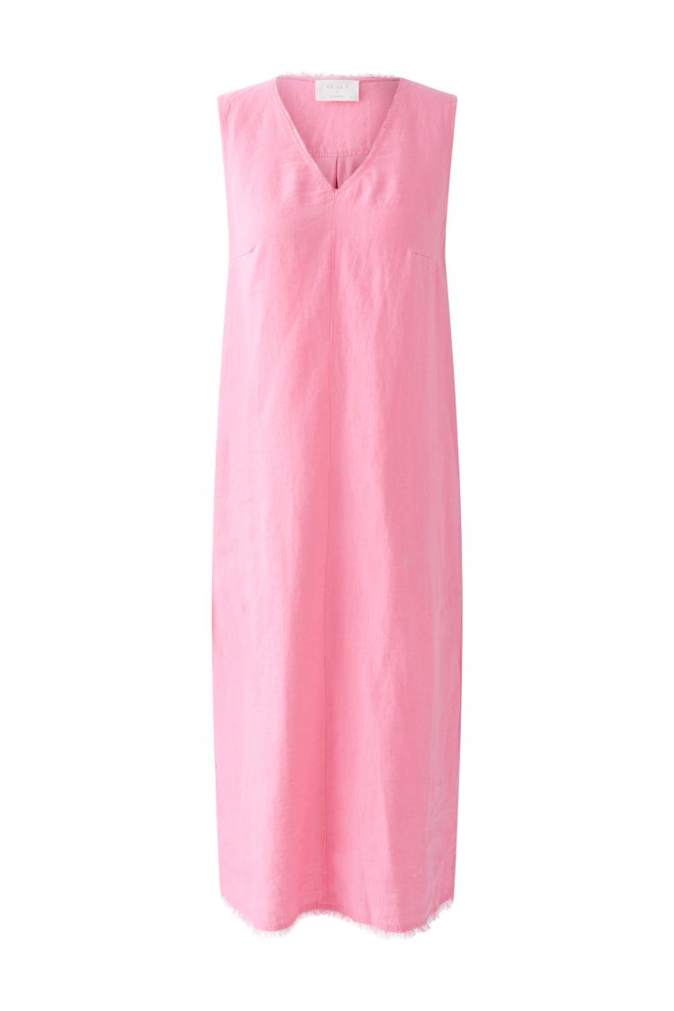 Wild Orchid Pink Pure Linen Dress