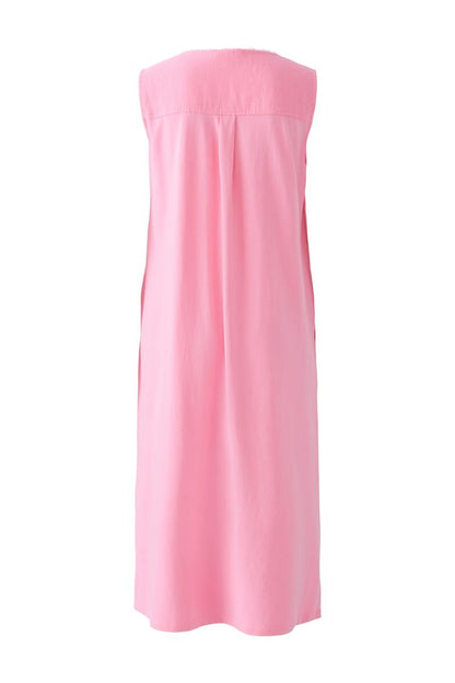 Wild Orchid Pink Pure Linen Dress