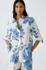 Load image into Gallery viewer, Blue Dolce Vita Floral Cotton Shirt 92934
