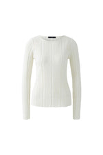 Load image into Gallery viewer, Shimmering Ribbed-Knit Long-Sleeve Top 92972
