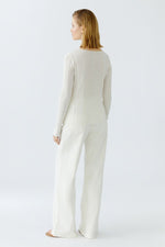 Load image into Gallery viewer, Shimmering Ribbed-Knit Long-Sleeve Top 92972
