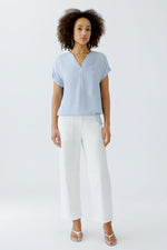 Load image into Gallery viewer, Chic V-Neck Blouse with drawstring 92989
