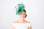 Load image into Gallery viewer, Sinamay Saucer Fascinator F9328
