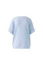 Load image into Gallery viewer, Light Blue Knitted Linen Top 93309
