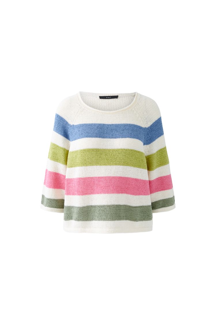 oui-striped-pattern-jumper-93522-lucindas