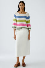 Load image into Gallery viewer, Vibrant Striped Knitted Jumper 93522
