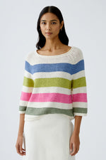 Load image into Gallery viewer, Vibrant Striped Knitted Jumper 93522
