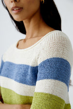 Load image into Gallery viewer, Vibrant Striped Knitted Jumper 93522
