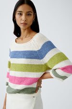 Load image into Gallery viewer, Vibrant Striped Knitted Jumper 93522

