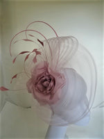 Load image into Gallery viewer, Pleated Crin Fascinator SG445
