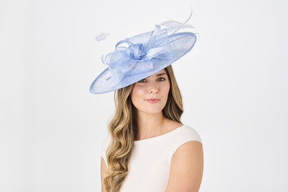 Sinamay Hatinator with Bow and Quill available in Gold