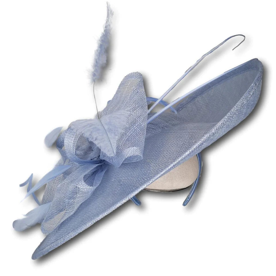 Sinamay Hatinator with Bow and Quill available in Gold